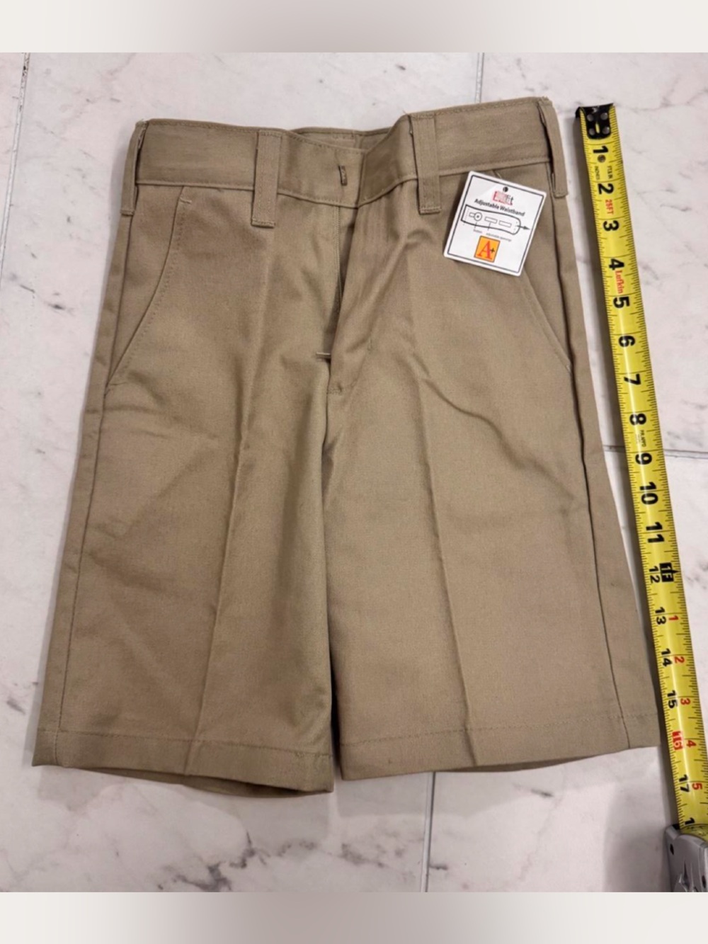 Boys School Apparel A+ uniform khakis relaxed fit 6 slim shorts